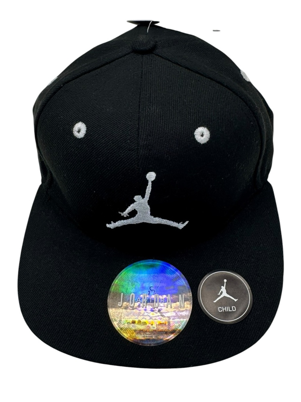 Jordan Youth Retro Snapback Cap Black Jumpman NWT Adjustable Hat